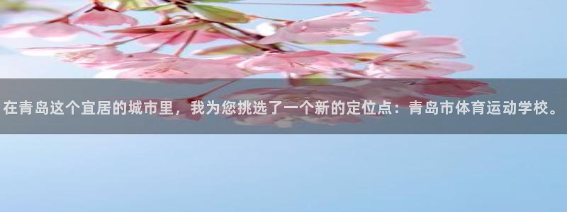 德国杏鑫集团：在青岛这个宜居的城市里，我为您挑选了一个新的定位点：青岛市体育运动学校。