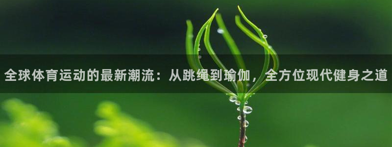 杏鑫2登录：全球体育运动的最新潮流：从跳绳到瑜伽，全方位现代健身之道